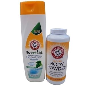 Arm & Hammer Talc Free body Powder and Ultra Moisturizing Body Wash